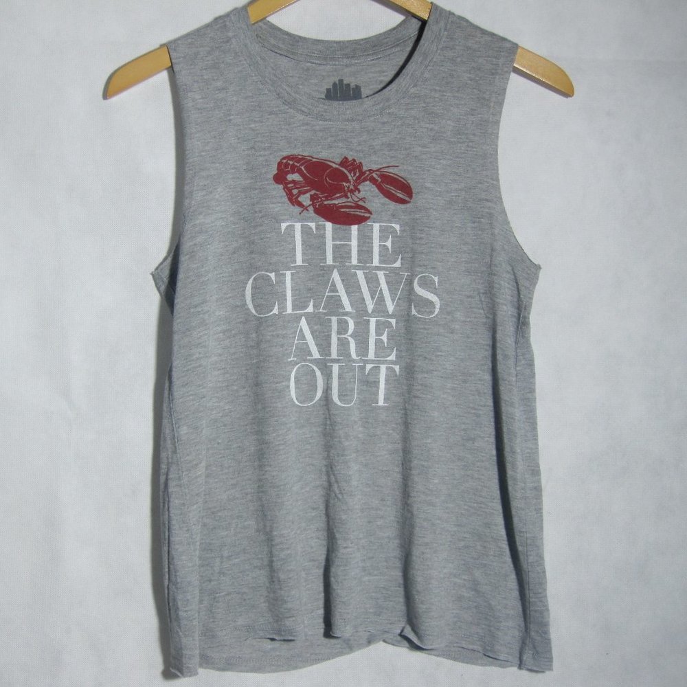 Grey Logo Tank Top Loose Fit Size S Small